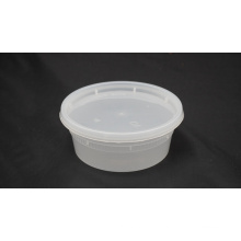 Disposable plastic soup cup 8oz with lid